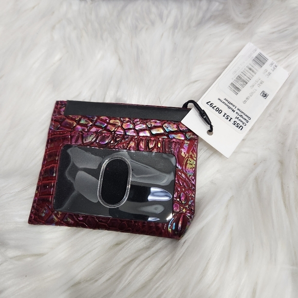 🔹️Brahmin🔹️ Marlowe Sangria Melbourne bucket Bag & card Holder 2 PIECE SET - Picture 11 of 15